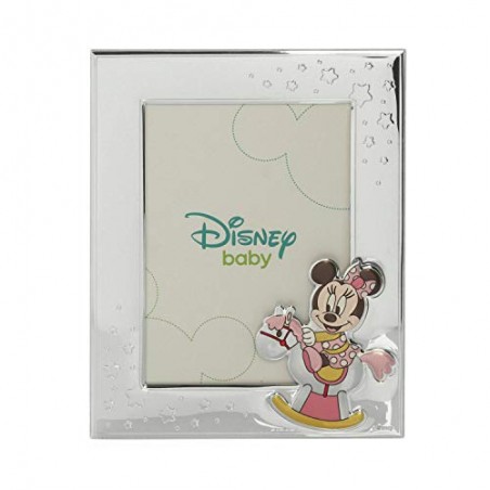 PuntoCasaStore PORTAFOTO MINNIEI Argento, per Formati da 13X18 CM Disney Rosa