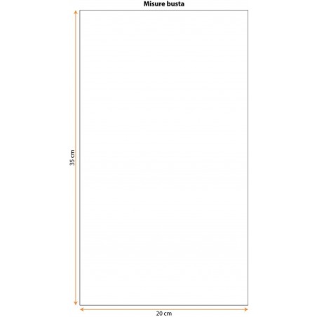 100 pz italpak buste trasparenti sacchetti per alimenti | 20 x 35 cm