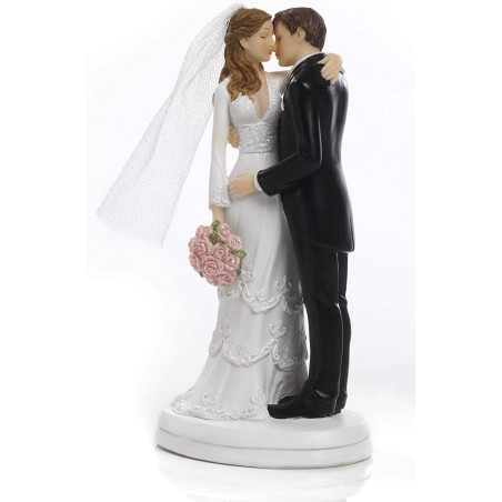 Cake topper sposi in resina...