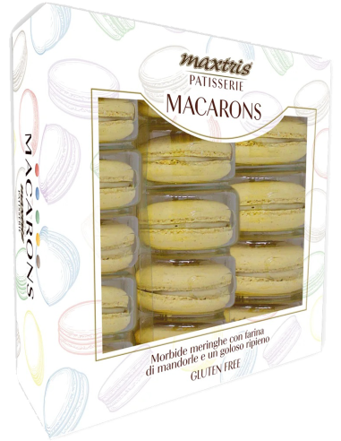 MAXTRIS BOX DA 15 MACARONS LIMONE GIALLO
