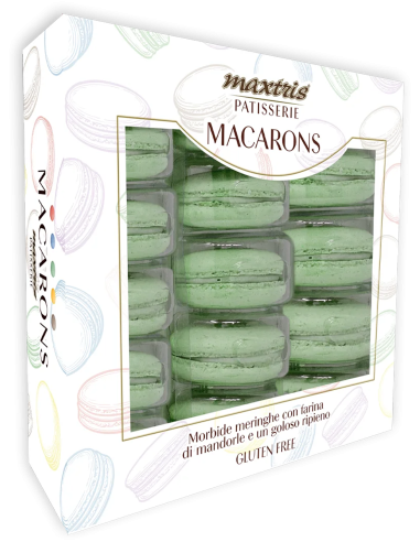 MAXTRIS BOX DA 15 MACARONS PISTACCHIO VERDE