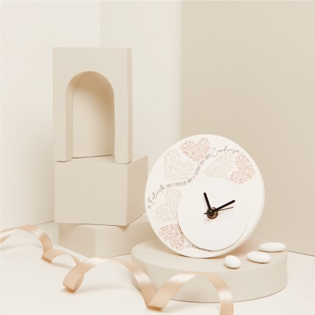 Orologio decoro cuore rosa...