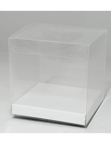 10 PZ Scatole Bomboniere Trasparenti PET PVC...
