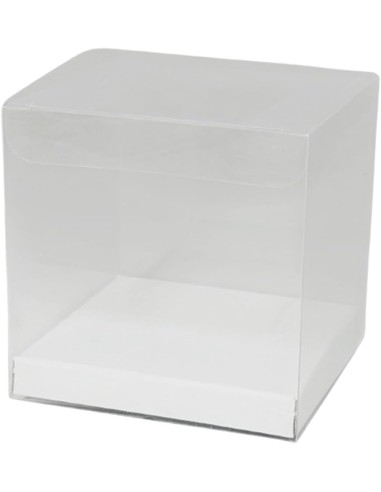 10 PZ Scatole Bomboniere Trasparenti PET PVC...