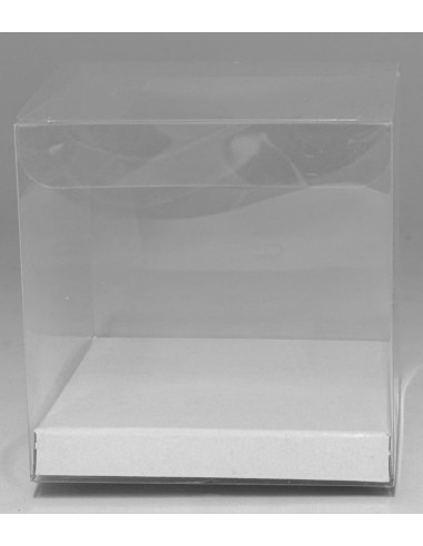 10 PZ Scatole Bomboniere Trasparenti PET PVC...