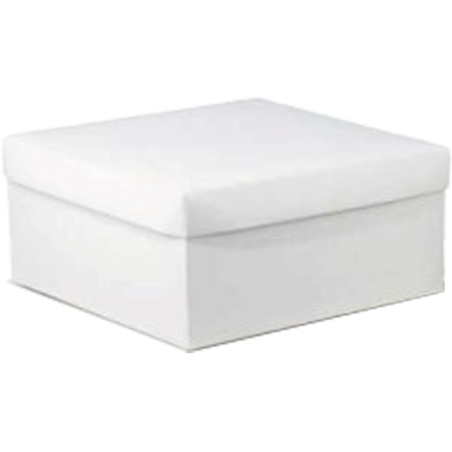 20 Pz Scatole bomboniere fondo coperchio 12x12x6 cm cartone bianco scatolina pieghevole portaconfetti fai da te