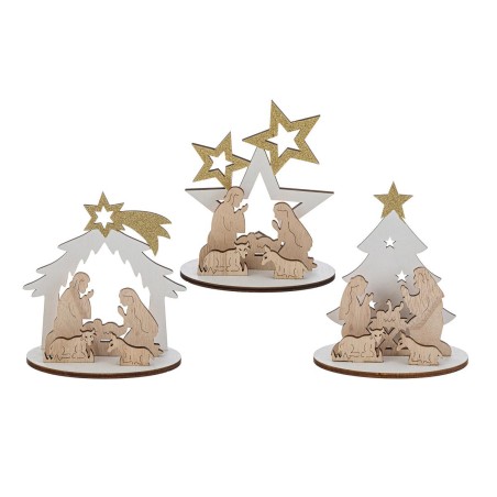 1 pz presepe legno capanna...