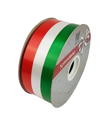 BOLIS  Nastrino Italia Tricolore 50 Mm X 100 M, Verde,Bianco e Rosso