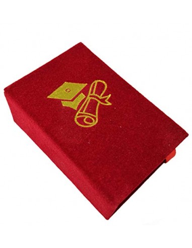 STOCK 12 PEZZI Scatolina Libro Laurea rosso portaconfetti porta confetti
