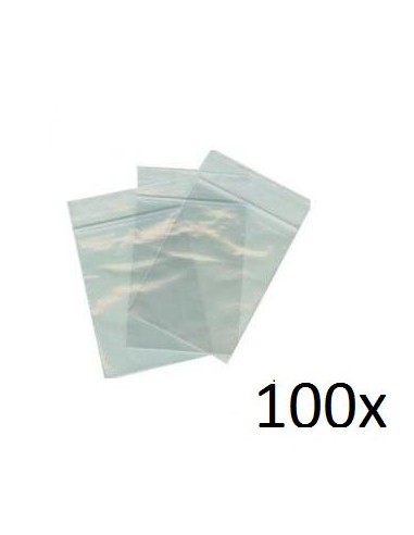 IRPot - 100 X BUSTINE PLASTICA TRASPARENTE CON FASCIA ADESIVA SUPERIORE 8 X 15 CM.