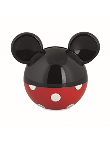 Formoso Bomboniera Salvadanaio Testa Topolino Mickey Mouse Disney Resina Rosso Nero con Scatola Art 69515