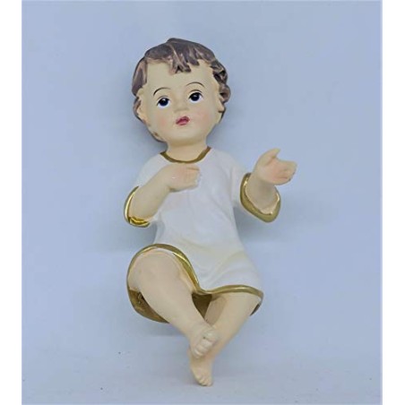 PuntoCasaStore GESU' Bambino PRESEPE 10 cm Statua Baby Jesus ADDOBBI Natale bambinello 25418